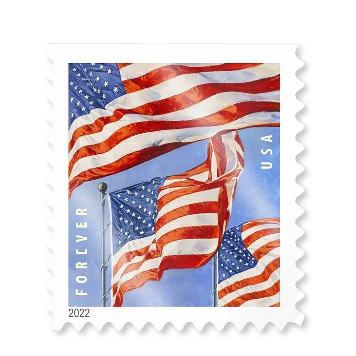 2022 U.S. Flag Forever Stamps – First-Class Postage Booklet