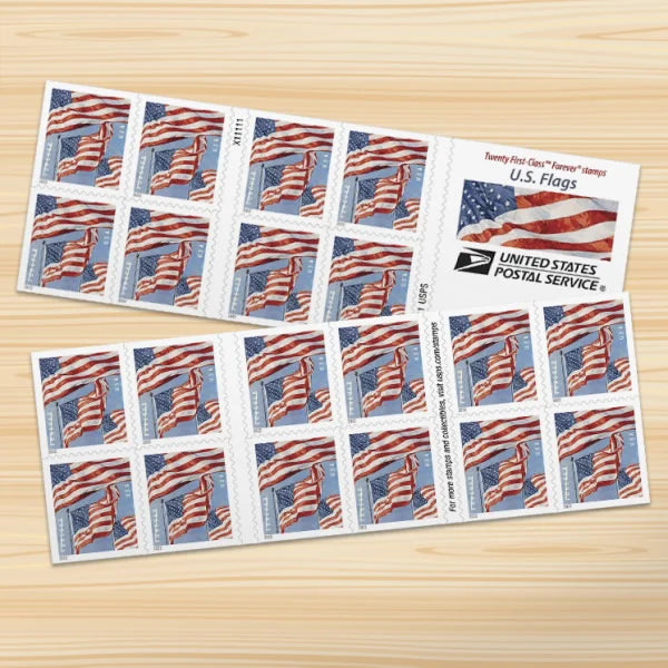 2022 U.S. Flag Forever Stamps – First-Class Postage Booklet